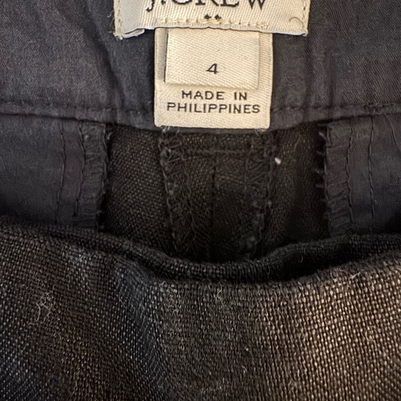 J. Crew High Waist Black Shorts with Scalloped Hem - Picture 3 of 3